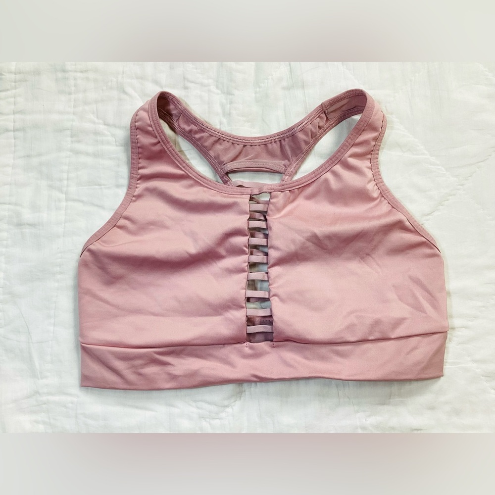 Victoria’s Secret Victoria Sport Blush Pink Ladder Sports Bra Medium